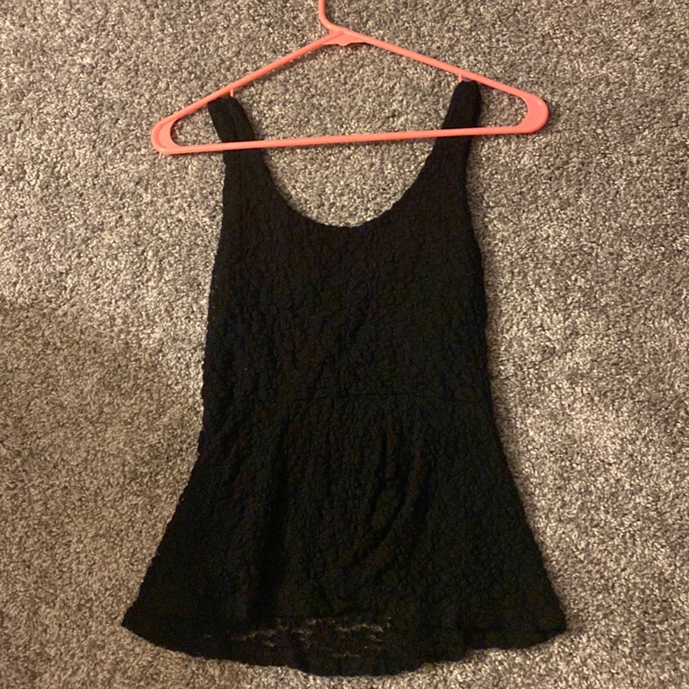 medium pins and needles black tank top